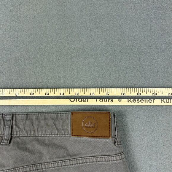 Peter Millar Pants‎ Mens 38 5 Pocket Pants Gray Cotton Blend Chino Business - Picture 9 of 10